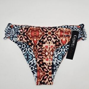 NWT Gypsy 05 Multi Aqua bikini bottom size xs